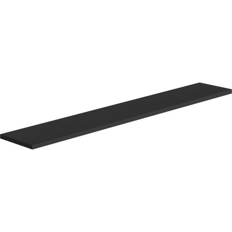 Mensola da parete ripiano moderno scaffale a muro soggiorno Smart - Nero