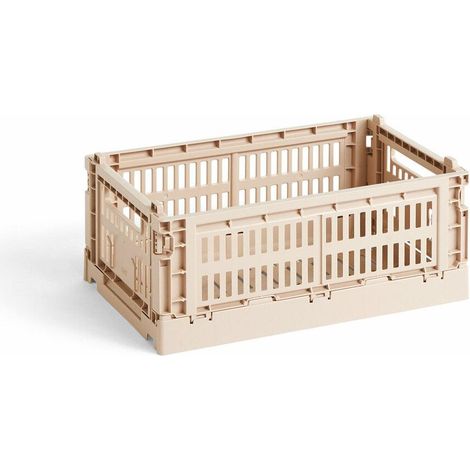 Hay Colour Crate S Cesta de almacenamiento rosa empolvado