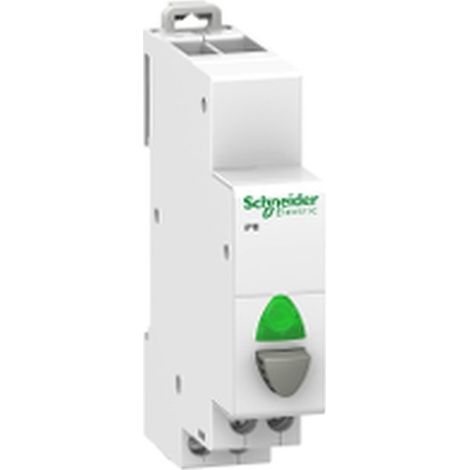 ACTI 9 IPB 1NO Drucktaster, grau, 20 A 250 V AC, DIN-Schienenmontage, IP20