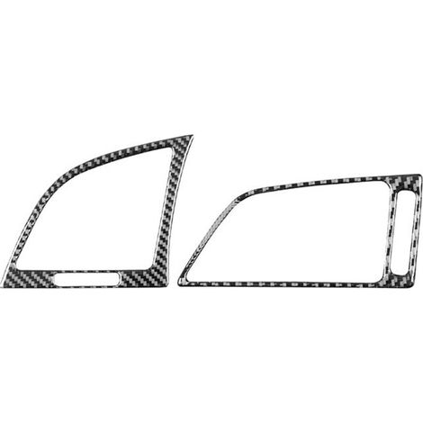 Accessori di rivestimento flessibili in fibra di carbonio per i pannelli laterali di ventilazione del cruscotto, compatibili con i modelli 2017-2020. (1/3)