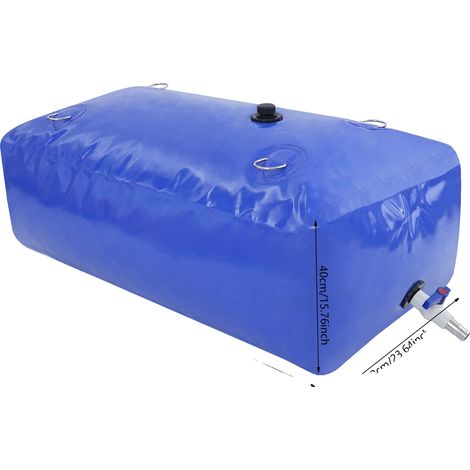Sac de stockage d'eau, construction durable, grande capacité, Bleu (1/2)