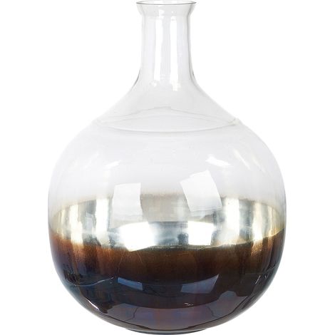 Blumenvase RAZALA Glas 40 cm Bunt