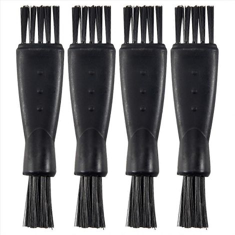 4Pièces Brosse de Nettoyage Double Face pour Tondeuse Rasoir, Kit Entretien Multifonctionnel, Accessoire Hygiène Homme, Brosse Dépoussiérage Précise, Compatible avec Épilateurs et Clippers, Format Com (1/5)