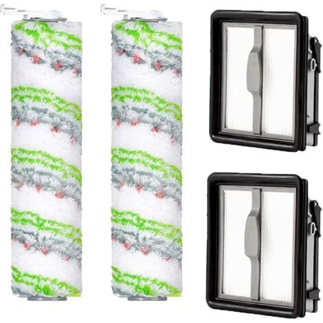 Accessoires pour Bissell CrossWave X7 Pet Pro 2955N, 3479N Multi-Surface All in One Aspirateur Eau et poussière, 2 filtres de Rechange et 2 Rouleaux de Brosse pour Animaux domestiques (1/5)