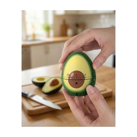 Timer da Cucina Avocado 7.6x6.2x6.2cm FISURA