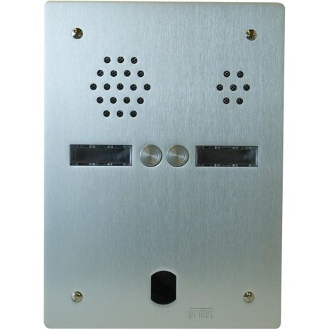 Plaque audio alu 2r 2bp 2VOICE complete URMET A83/202M