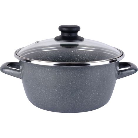 MAGEFESA cacerola gransasso tapa vidrio 28 cm , Cacerola gransasso tapa vidrio 28cmMarca MagefesaCacerola gransasso Ø28cm con tapa de vidrioFabricado en acero esmaltado