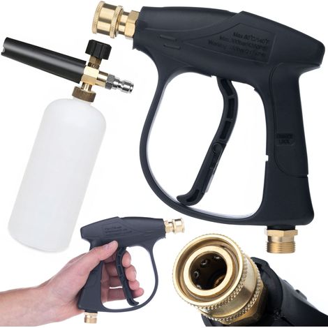 Pistola per Idropulitrice 4350PSI 22mm + Schiumogeno 1000ml – Set Rosfix  Alta Pressione, Ergonomia, Durata  Accessori Pulizia