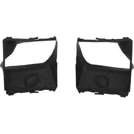1 par de guías para el enfriador de aire del radiador delantero para Porsche Cayenne 11-18 (1/5)