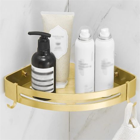 Etagere Salle de Bain Étagère De Salle De Bain, Rack Triangle De Cuisine Rangement Rack Rack De Salle De Bain Étagère Murale Étagère Murale, Pour Salle De Bain, Cuisine, Chambre Dorée Salle de bain Ét (1/5)