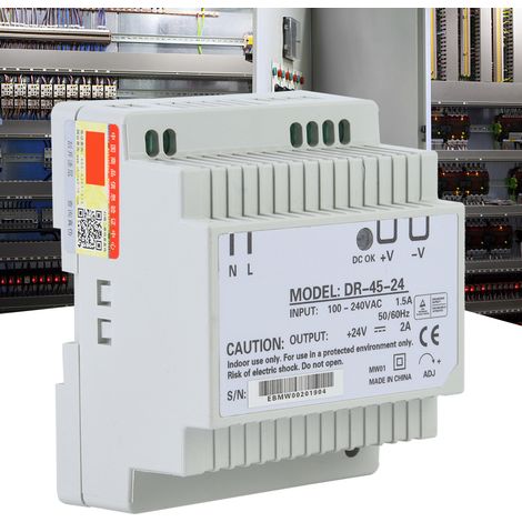 DR-45-24 45W Einzelausgang 24V DIN-Schienen-Netzteil AC/DC-Schaltnetzteil (1/5)