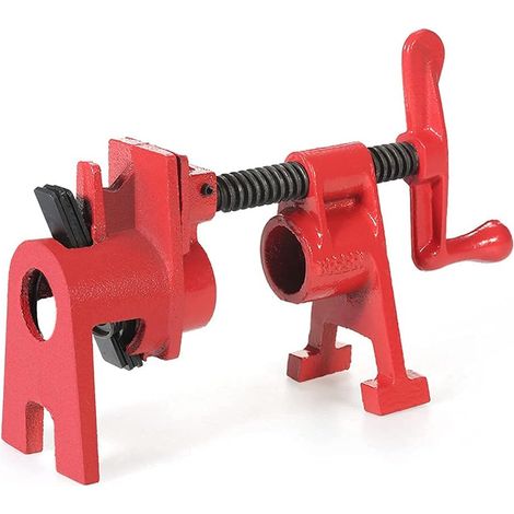 2 Stück 3/4" Rohrschelle, Kurbel, Vertikal, Holzbearbeitung