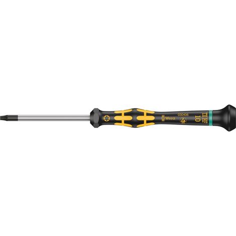Tournevis Kraftform Micro TORX HF avec fonction de retenue, TX 10 x 60 mm, Noir/jaune (1/5)