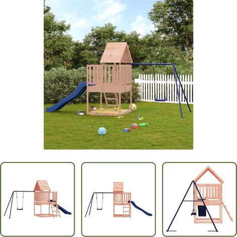 Cadre d'escalade jardin -  Aire de jeux d'extérieur bois massif de douglas (1/5)
