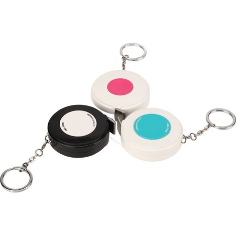 Lot de 3 mètres ruban rétractables de 1,5 mètre, double face, compacts, pour la mesure du tour de taille et la couture. (1/5)