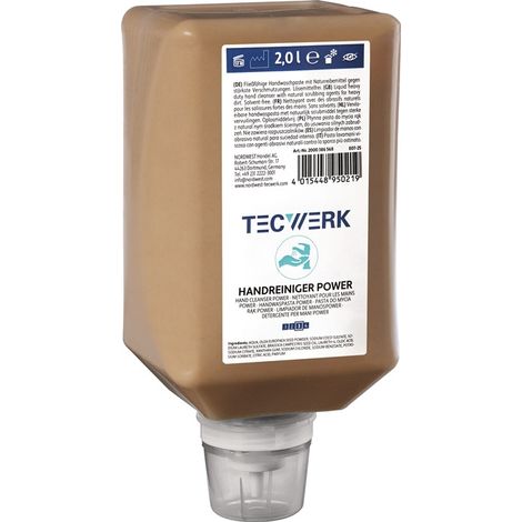 TECWERK Handreiniger Power 2l seifenfrei,lösemittelfrei,parfümiert TECWERK