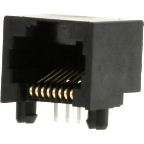 Molex Cat 3 Mod Jack/Plug 438600001 Buchse Schwarz 1 St. (1/2)