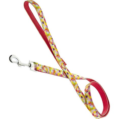 Spessore 1 cm Guinzaglio: Guinzaglio per cani in nylon con imbottitura in neoprene Pixer rosa