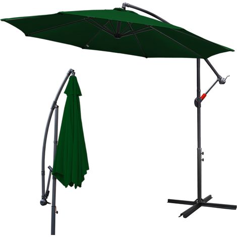 SWANEW Parasol Deporte Protection UV et résistant aux intempéries Ø350cm Vert (1/5)