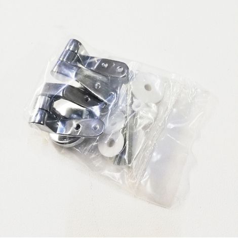 Cerniere di ricambio in metallo per sedili wc - aletta mm.40 - 10 pz (1/2)
