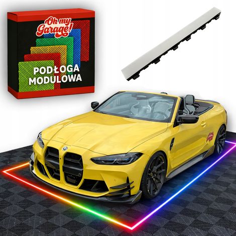 Striscia LED per pavimento, illuminazione a vassoio, piastrelle per garage, officina, dettagli (1/5)