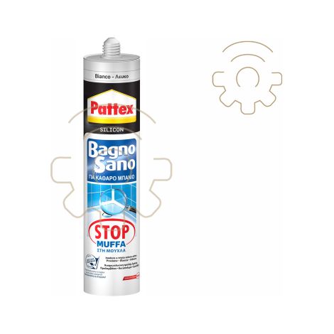 Pattex cartuccia di silicone 300 ml bagno sano bianco sigillante per sanitari