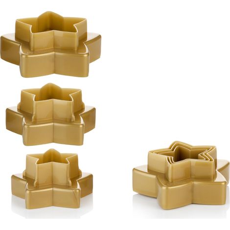 Tescoma 630864 Delicia Tagliabiscotti Doppio Taglio Stelle, 6 Misure (1/5)