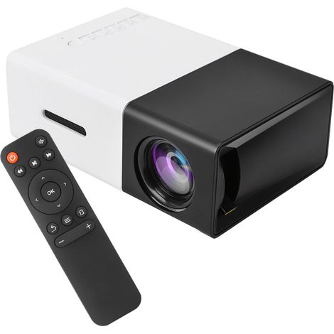 Mini projecteur LED portable YG300 avec interface multifonction, outil de projection vidéo 110-240 VEU