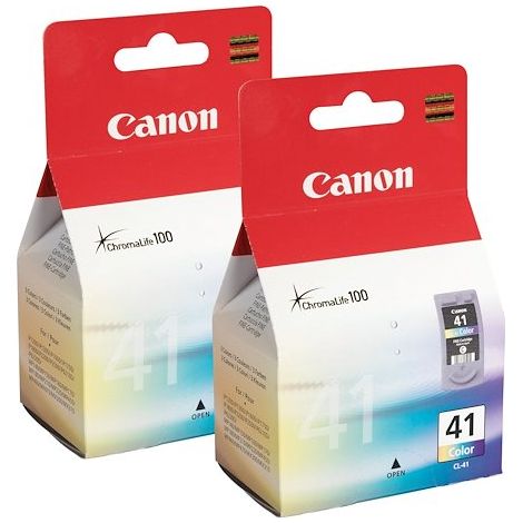 Pack cartouche Canon CL 41 de (2 x 3 couleurs) pour imprimante jet d'encre