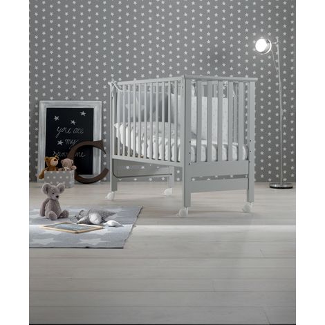 Lettino Contact Azzurra Design  Grigio chiaro lettino per neonati sponde regolabili culla per bambini barriera di sicurezza in legno