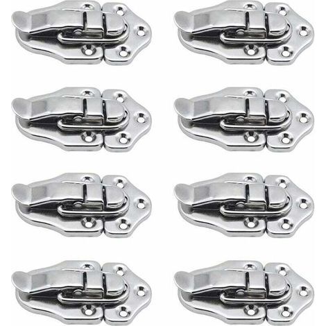 Fermoir à bascule loquets Verrou à bascule Fermeture a Levier Fermeture pour coffret à bijoux Coffrets Cadeaux Coffre à Outils valise et Coffre - Argent (1/5)
