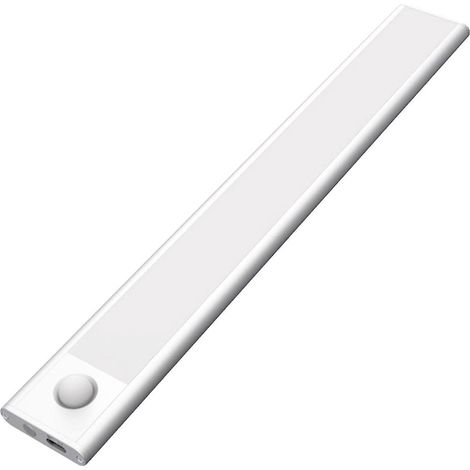 30 cm große Schrankleuchte mit 47 LEDs, PIR-Bewegungsmelder, 2 Modi, 3 Farben, wiederaufladbar, magnetischer Fuß