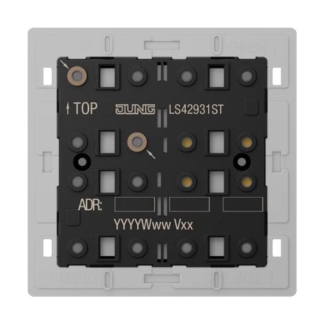 Jung LS 4293 1ST KNX Tastsensor-Modul Universal, 3fach, F40, Secure, Serie LS