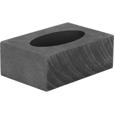 Moule ovale en graphite pour lingots d'or et d'argent, à bain d'huile : dimensions extérieures 55 × 37 × 20 mm, dimensions intérieures 40 × 20 × 10 mm (1/5)