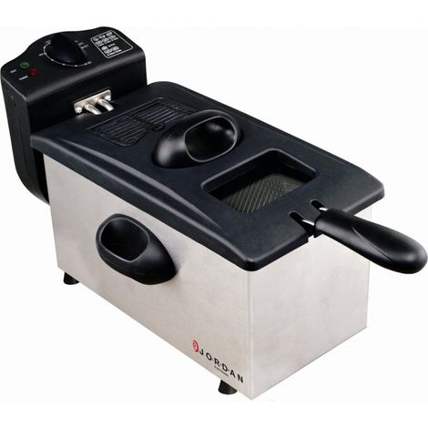 Trade Shop - Friggitrice Elettrica Professionale 2000w 3lt. Cestello Estraibile Jordan Df300a - (1/3)