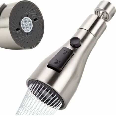 360° Rotatable Kitchen Faucet Spray FM22/M24, 3 Modes Kitchen Sink Spray Head, Kitchen Faucet Breeze Jet, Water Saving Adapter For Faucet, Kitchen Faucet Nozzle, Faucet Aerator G1 (1/4)