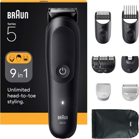 Braun AIO5540 cortadora de pelo y maquinilla Negro 14 Ión de litio