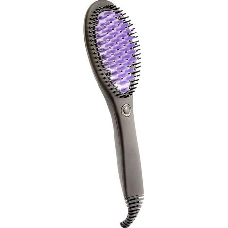 Spazzola in ceramica struttura 3D elettrica riscaldante piastra per capelli lisci (1/2)