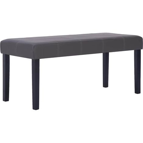 Maison Exclusive - Sitzbank 106 cm Grau Kunstleder (1/5)