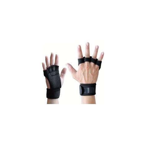 Gants d'haltérophilie antidérapants unisexes – Gants de gym à 4 doigts pour tractions et musculation, prévention des callosités (1/5)
