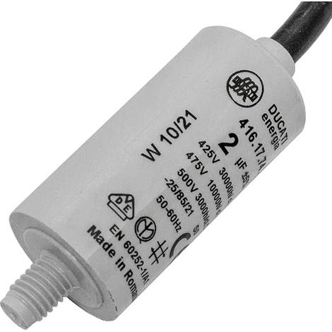 Starting capacitor Motor capacitor 2µF Capacitor in insulated plastic housing (1/5)