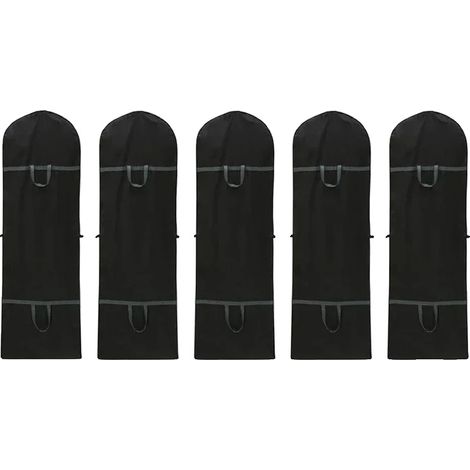 Sac à vêtements, Protection anti-poussière, Utilisation polyvalente, Noir-5PCS, 60180cm-b (1/2)