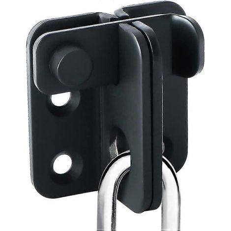 verrou De Porte Coulissante Cadenas Moraillon Serrure De Porte Loquet De Verrouillage De Boucle Crochet Antivol (1/4)