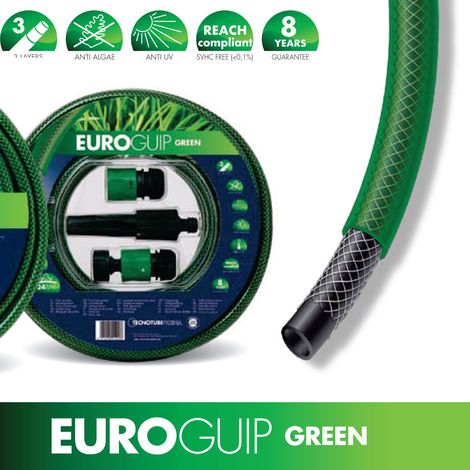 KIT Tubo Irrigazione Giardino Orto 1/2”(12.5mm) x 15m e Accessori Raccordi rubinetto Verde STI (1/3)