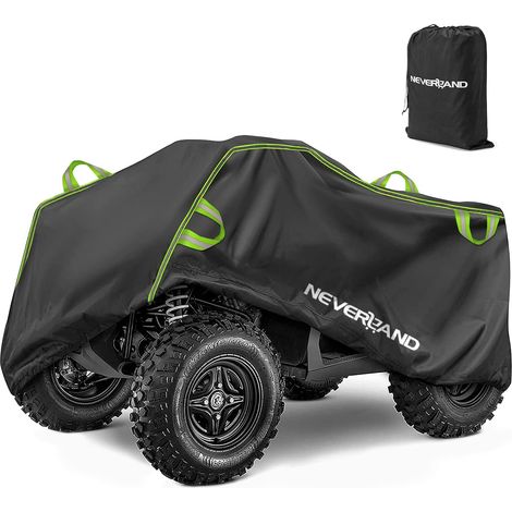 Quad cover, waterproof tarpaulin, two-sided protection, polyester fabric, snow cover, UV dust, outdoor (210 x 120 x 115 cm) (1/5)
