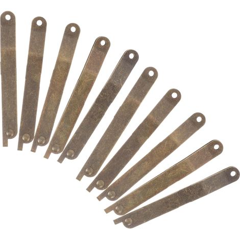 Charnières de Support 1 Set pour Couvercle de Boîte en Fer, Solution Portable et Sécurisée Vis de Montage pour Coffres et Meubles en Bois (1/5)