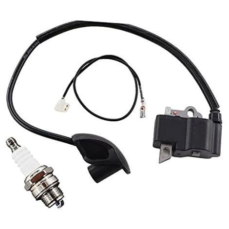 Bobine dallumage avec bougie dallumage pour STIHL FS120 FS120R FS200 FS200R FS250 FS300 FS350 FR350 BT120 BT120C BT121 BT121Z FS202 débroussailleuse remplace 4134 400 1301 (1/5)