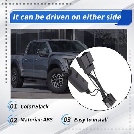 1 couleur : Noir Matériau : ABS Adaptateur secteur pour caméra de tableau de bord de voiture.