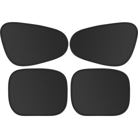 (Set of 4) Car window sunshades, side window sunshades, electrostatic attachment, do not obstruct rearview mirrors (1/5)
