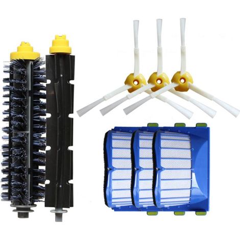 Accesorios para aspiradoras robóticas iRobot serie 6: Cepillo de rodillo con filtro, cepillo lateral 56708 620 630 564 595 (1/4)